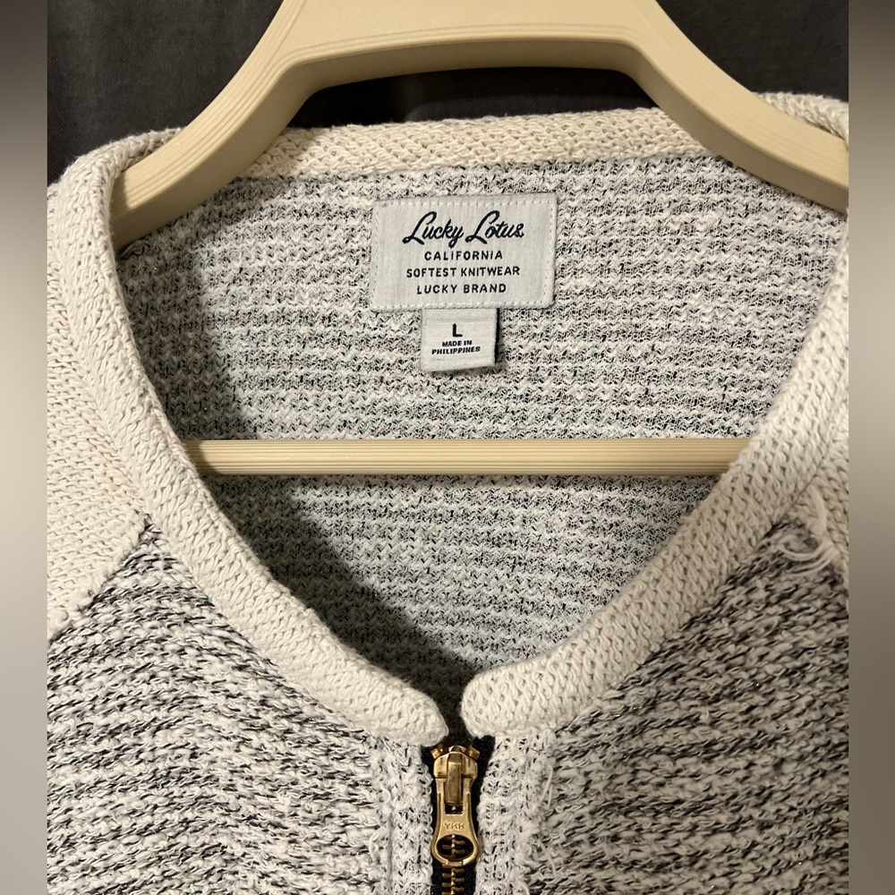 Lucky Brand Lotus Softest Knitwear jacket size L